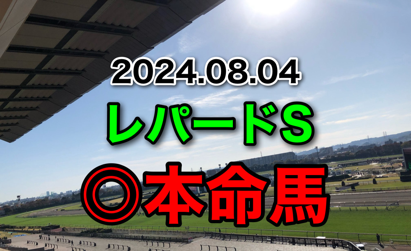 レパードS　2024 予想　本命馬　軸馬　見解