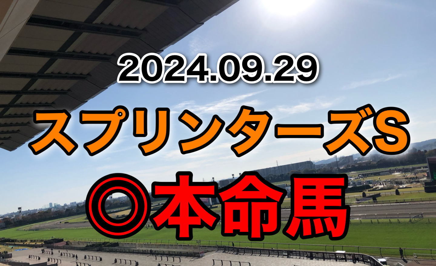 スプリンターズS 2024 予想　本命馬　軸馬　見解